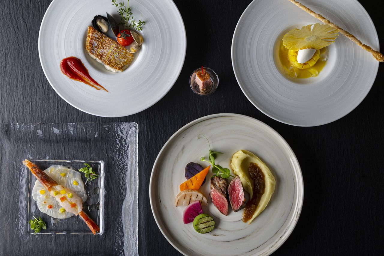Seasonal dinner course