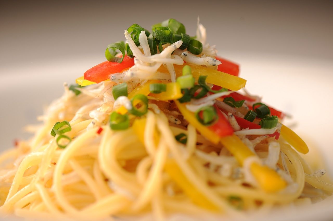 [Lunch A] Appetizer, pasta, bread, coffee