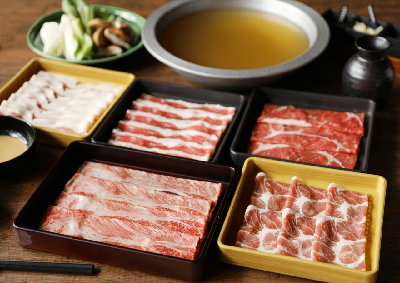 Hidangan daging lembu A5 Wagyu