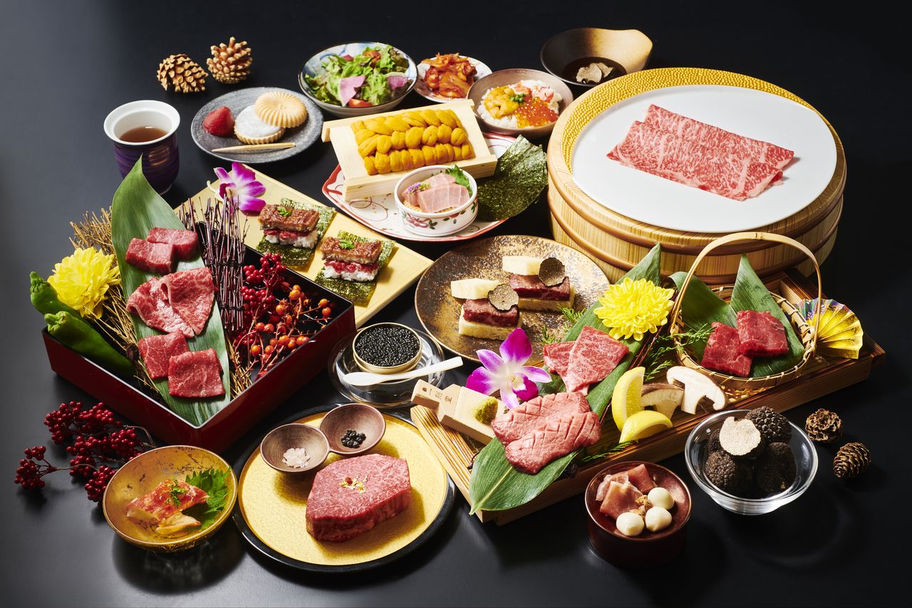 ~特别海胆套餐~（北海道新鲜海胆&神户牛肉主菜）