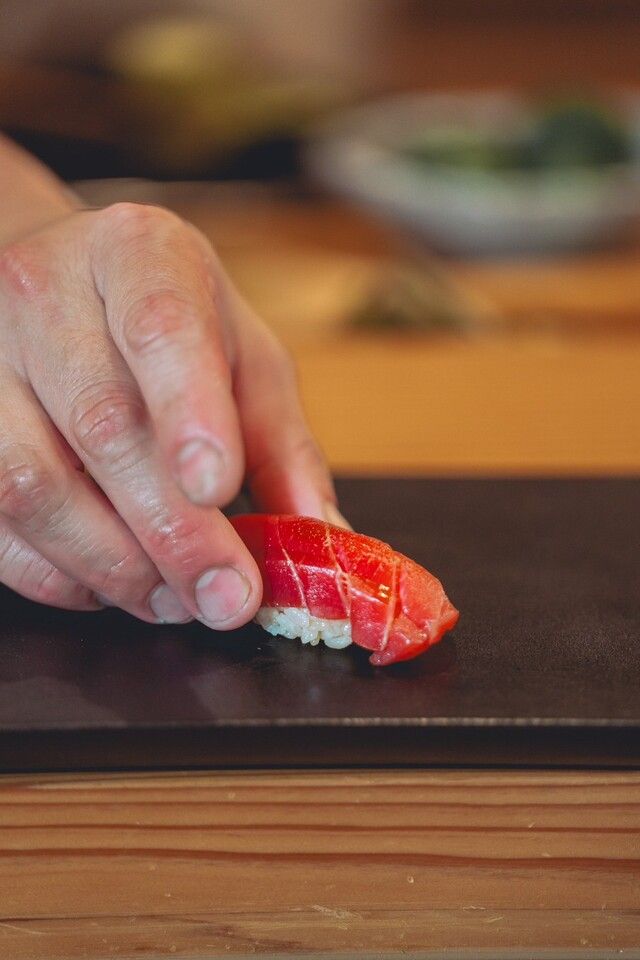 OMAKASE course (6-7 appetizers + 10-11 nigiri sushi)