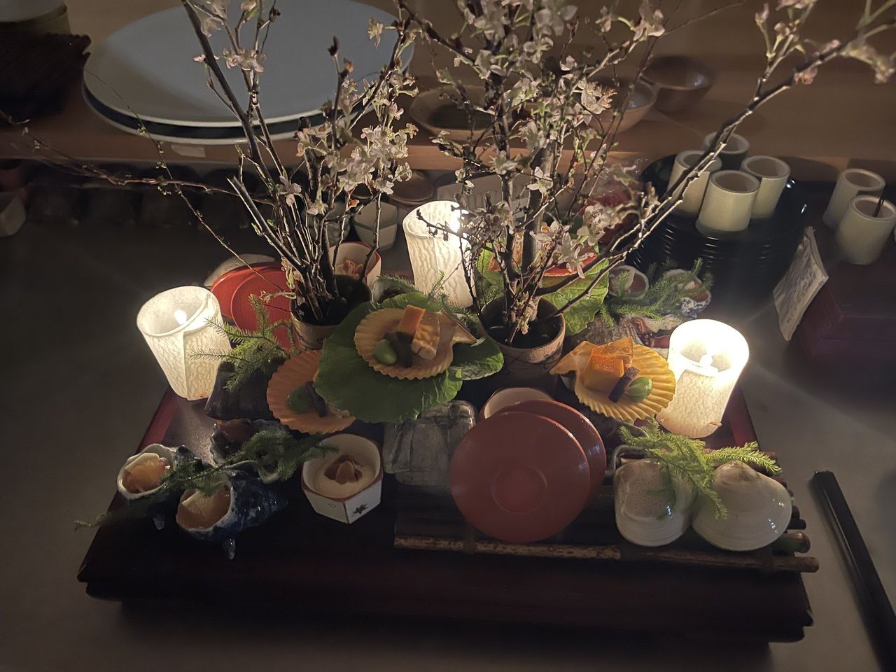 午餐：花（小席料理，9道菜）