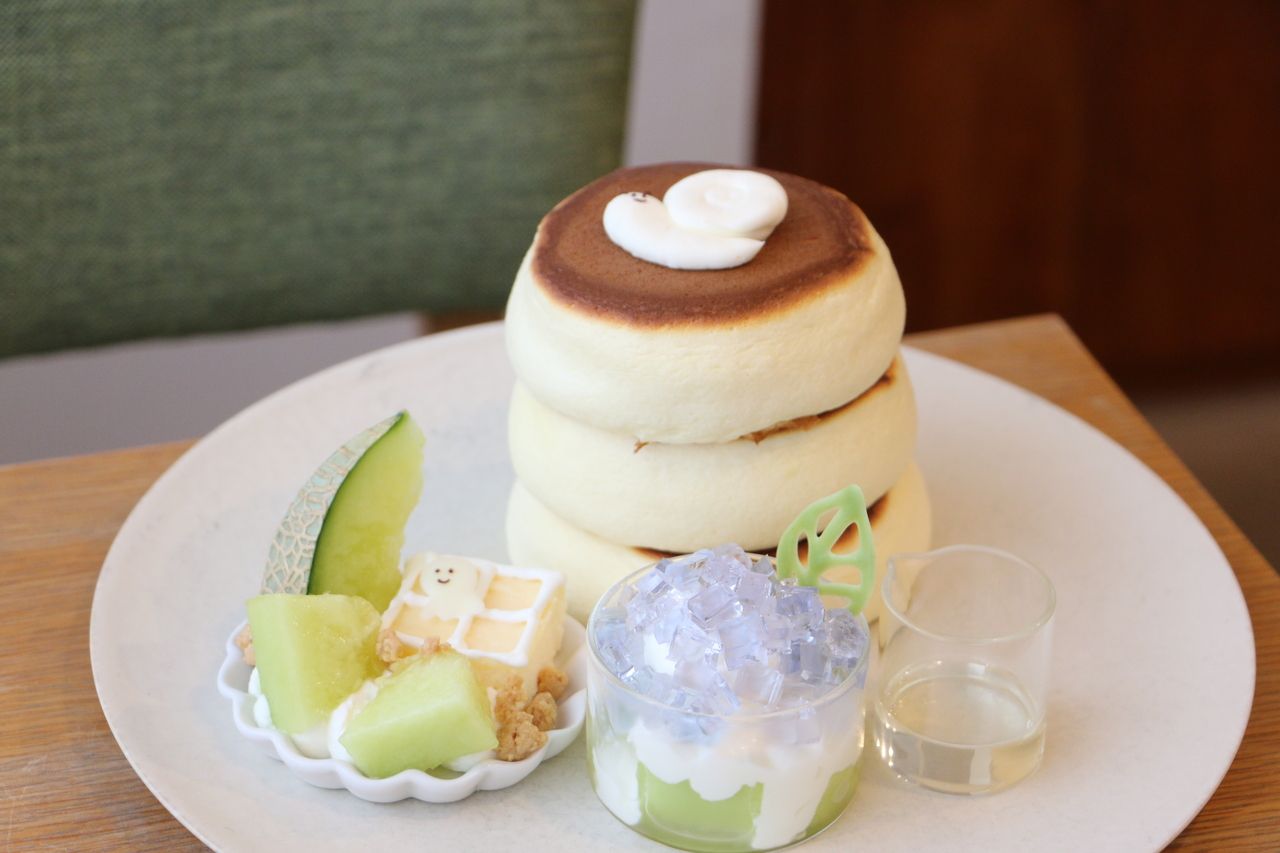 Melon pancakes
