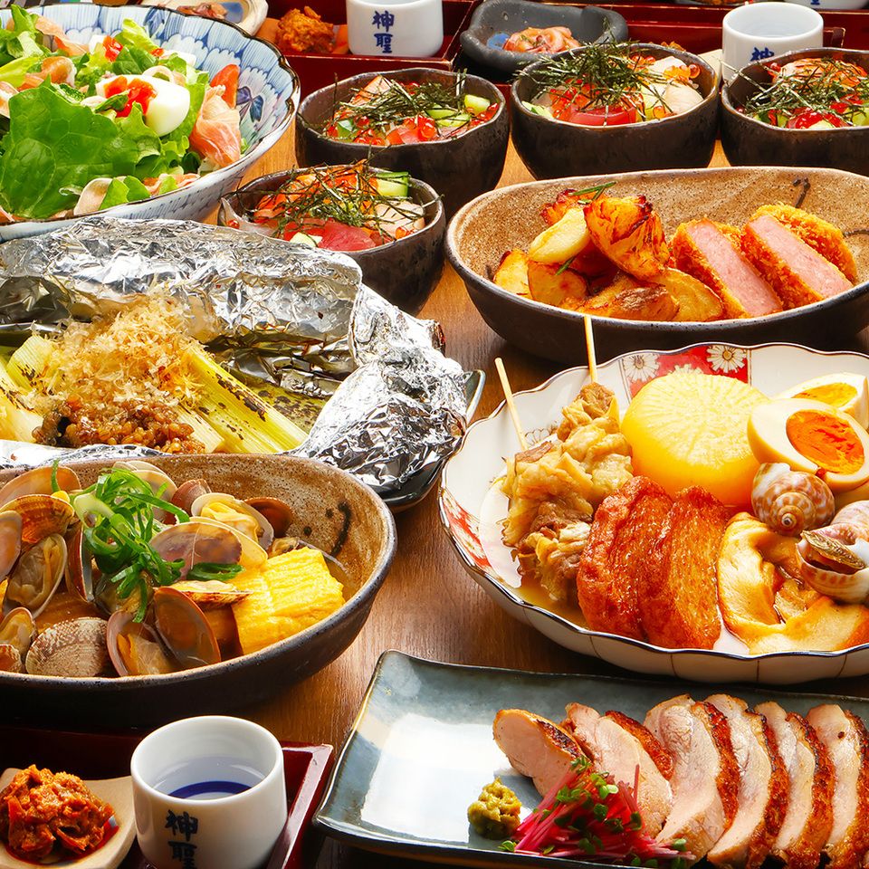 [Easy drinking party] A banquet course perfect for a drinking party, including grilled local chicken and seafood bowls ★ 4,500 yen with all-you-can-drink