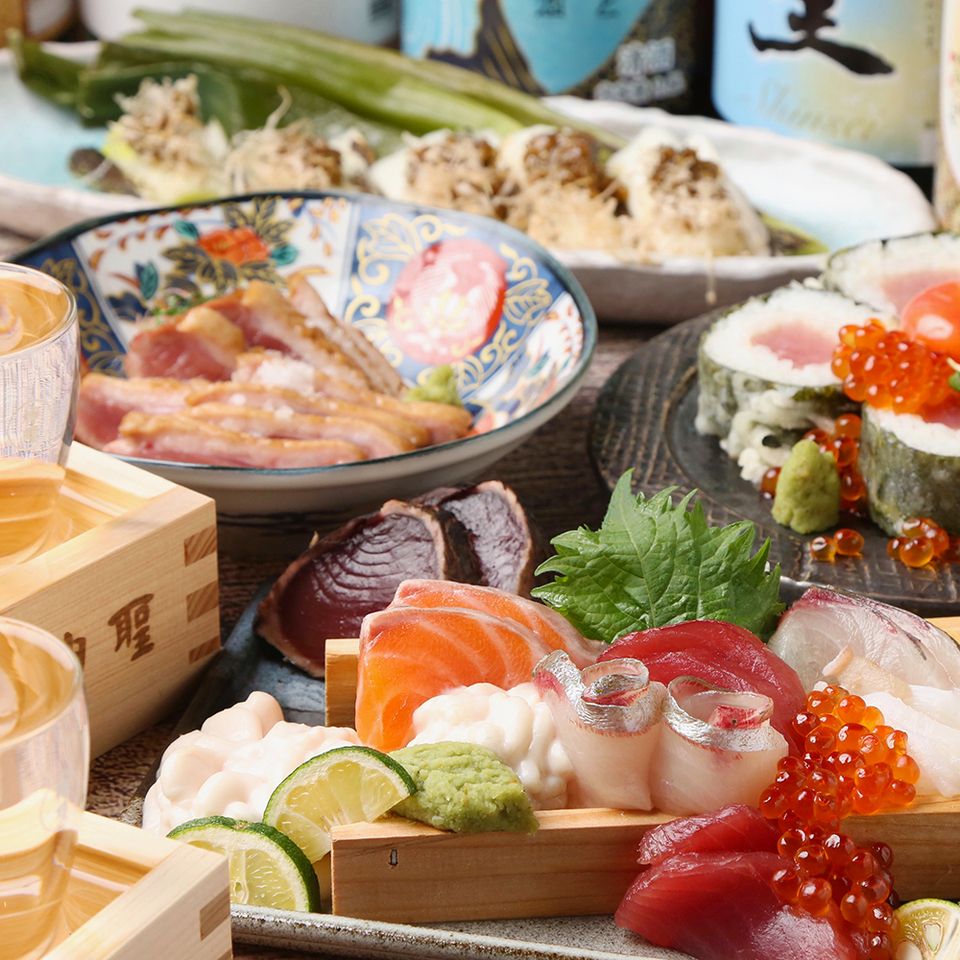 [Easy drinking party] A banquet course perfect for a drinking party, including grilled local chicken and seafood bowls ★ 4,500 yen with all-you-can-drink