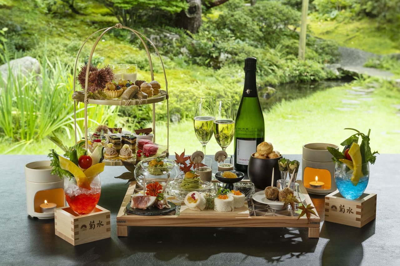 ◆Tea◆【Afternoon Tea ~Sanshi Suimei~】Includes a celebratory glass of champagne (private room guaranteed)