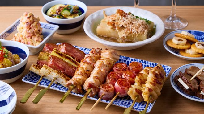 ★日～木　限定特典★ 【贅沢コース6,500円（税抜）】スパークリング含む3.5時間たっぷり飲み放題付　「名物湯葉しゅうまい」「牛すじ大根」「炭焼き3種」の名物＋飲み放題もたっぷり付いた贅沢コース