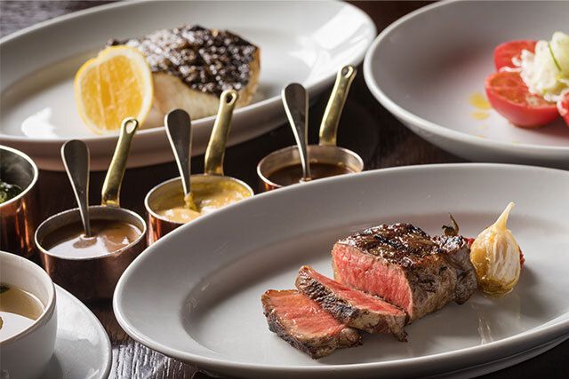 【ダブルメイン全8品 サーロイン＆魚のグリル】