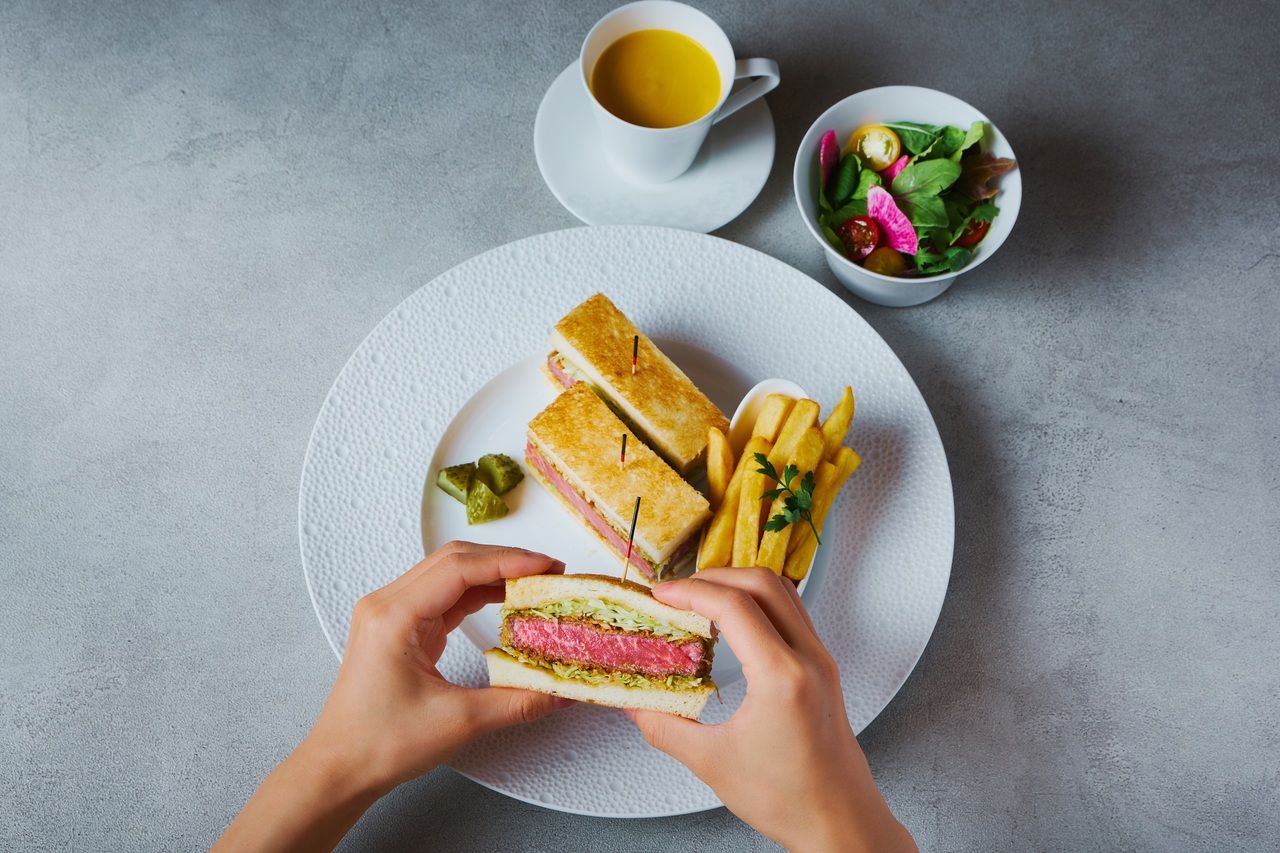 【土日祝】京の肉 牛フィレサンド トリュフ風味のポンムフリット
