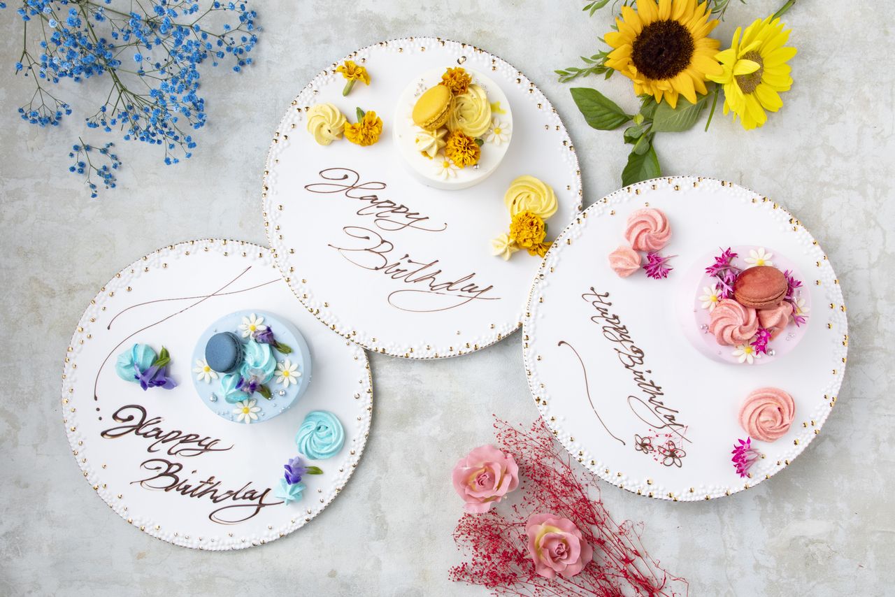 【BKプラン{全6品}】マカロンケーキ付スタンダード記念日プラン(※メッセージは要望欄にて)※週末+300円