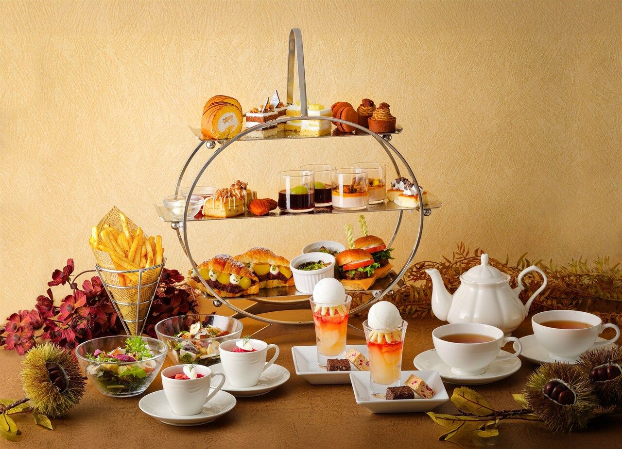 【2025年11月】【150分制・窓側席確約・乾杯用モクテル付】アフタヌーンティーセット🌰～マロン＆チョコレート～