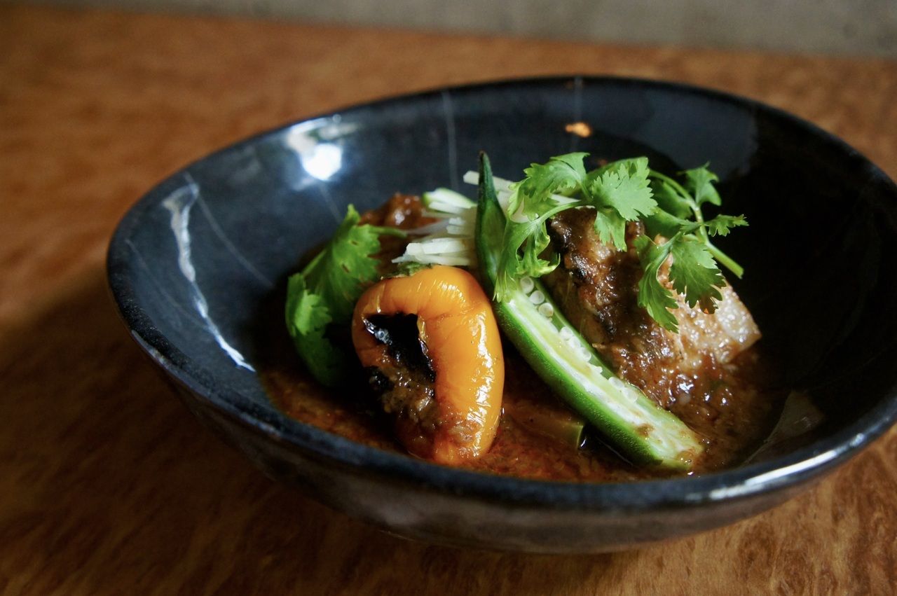 Seasonal course 7 dishes + zebra striping