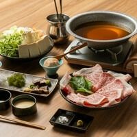 Specially selected Okinawan black beef shabu-shabu course