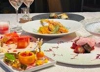 【記念日スペシャルコース】　お花がいっぱいのデザートプレートで大切な思い出を　～乾杯シャンパン付～