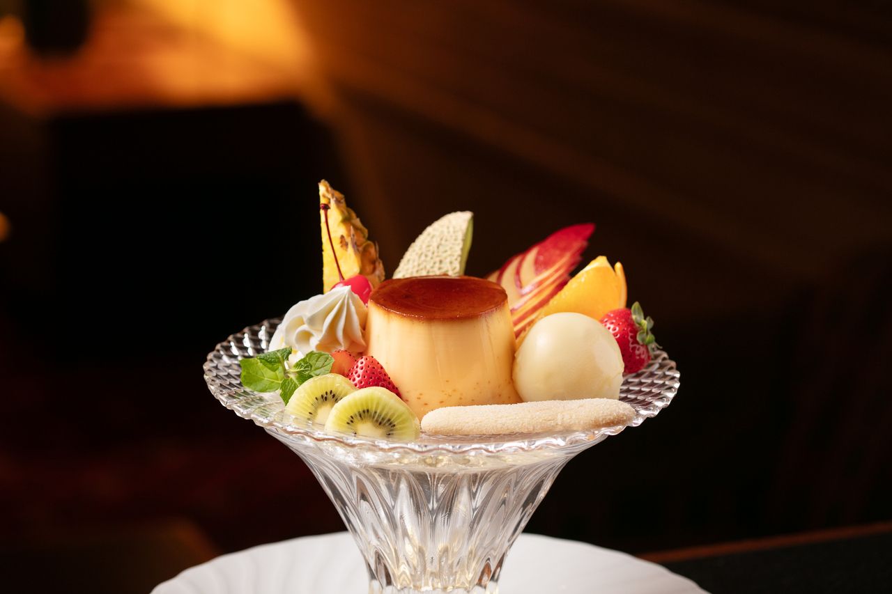 プリンアラモード＋1ドリンク付き(平日限定)