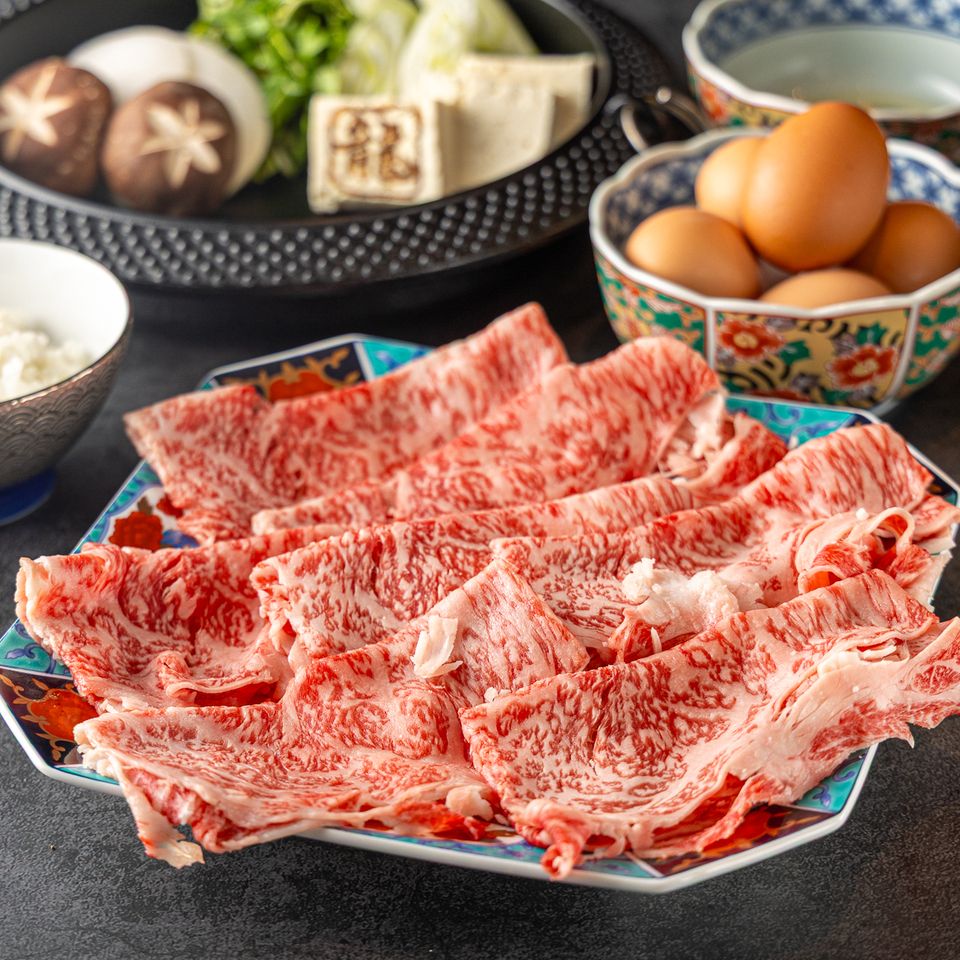 [1 pound] A5 Wagyu Sukiyaki Set