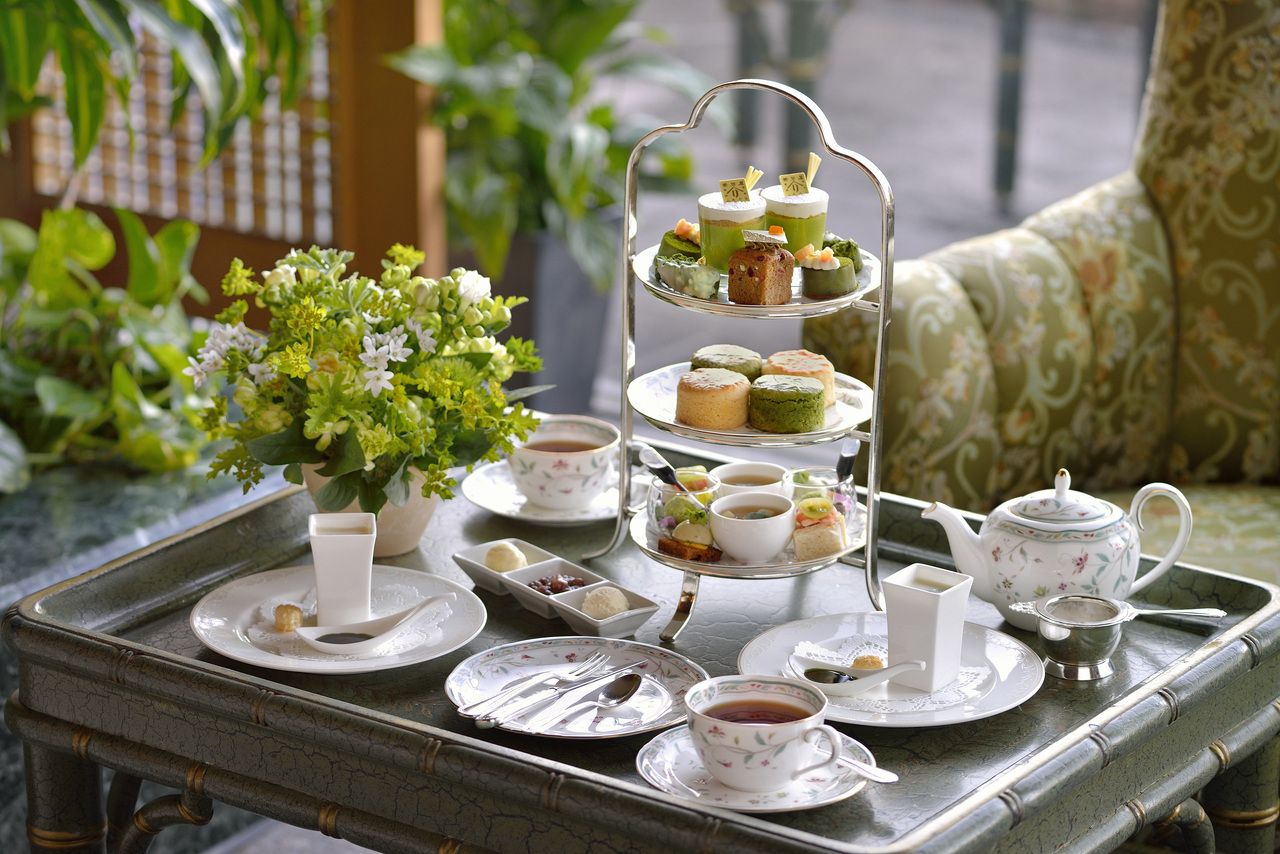 Uji tea x white chocolate afternoon tea