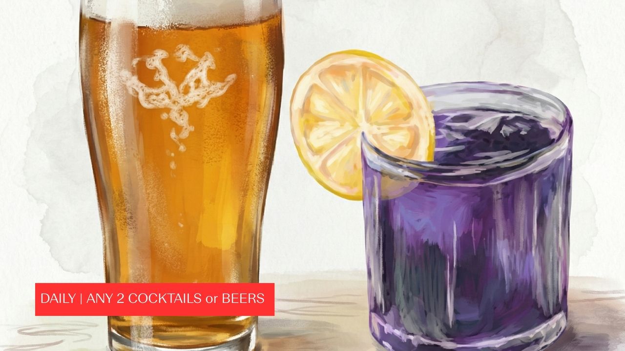 Any 2 Cocktails or Beers