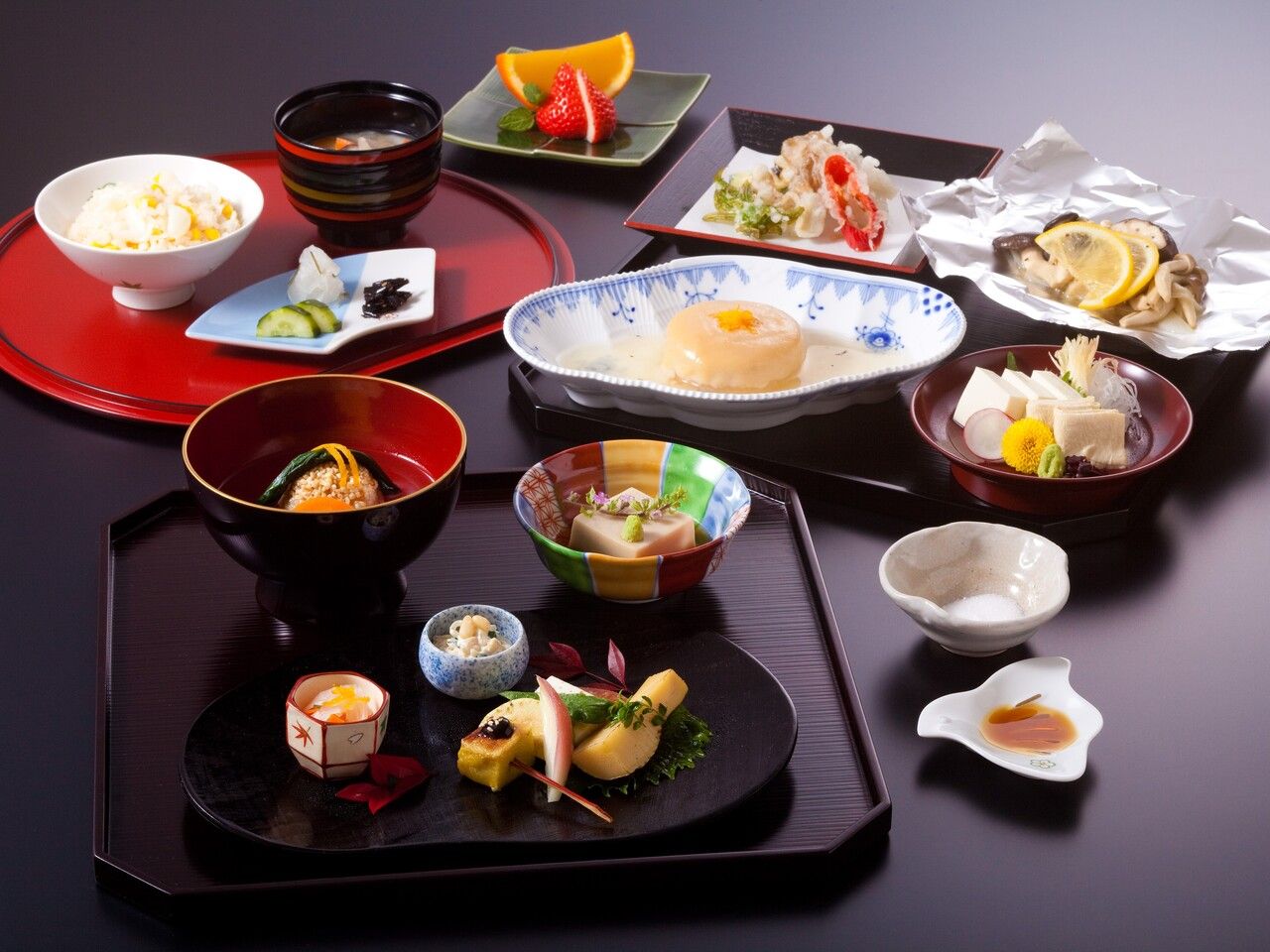 [Vegan Kaiseki] 10 dishes including vegetable tempura and white miso soup + can be changed to a vegetarian kaiseki.