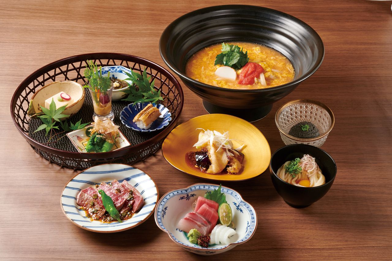 うどんチョイス会席のコース 7000円（おうどんチョイス）