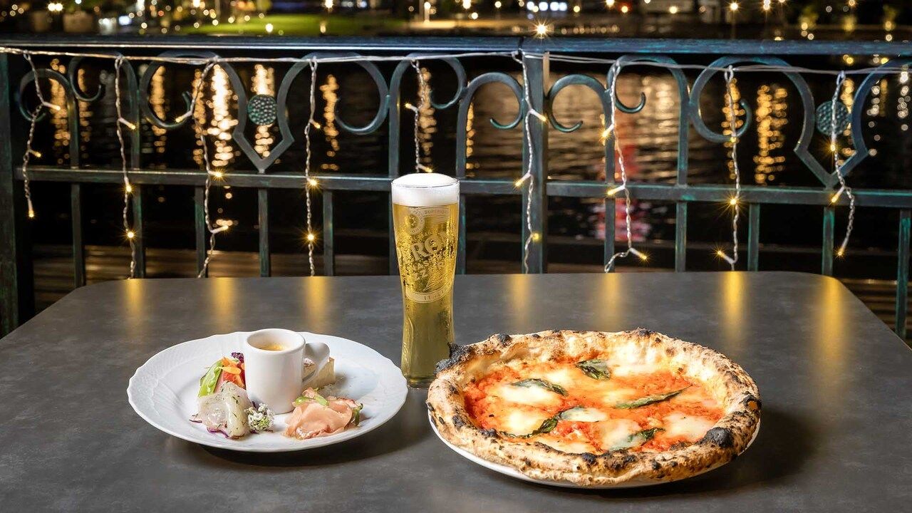 [Rooftop Restaurant with Spectacular Views] Stone Oven Pizza Terrace Plan (Includes One Drink)