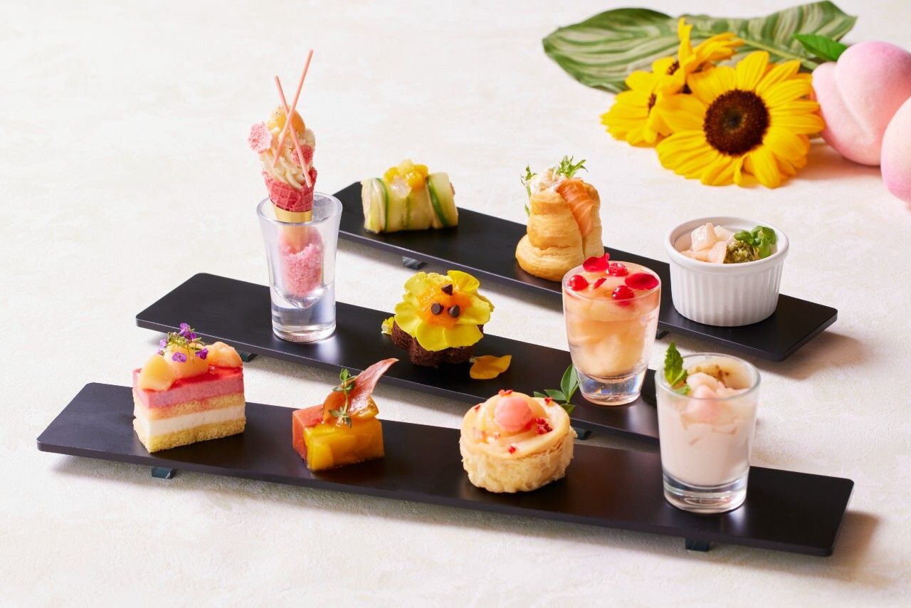 [July 1st - September 18th] Summer Peach Afternoon Tea "Sunshine and Sunflowers"