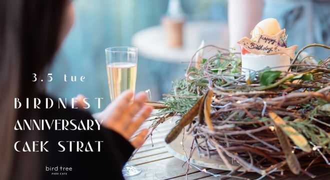 [Premium Anniversary Course] Terrace Bird's Nest Anniversary Course "Bird's Nest Cake Course"