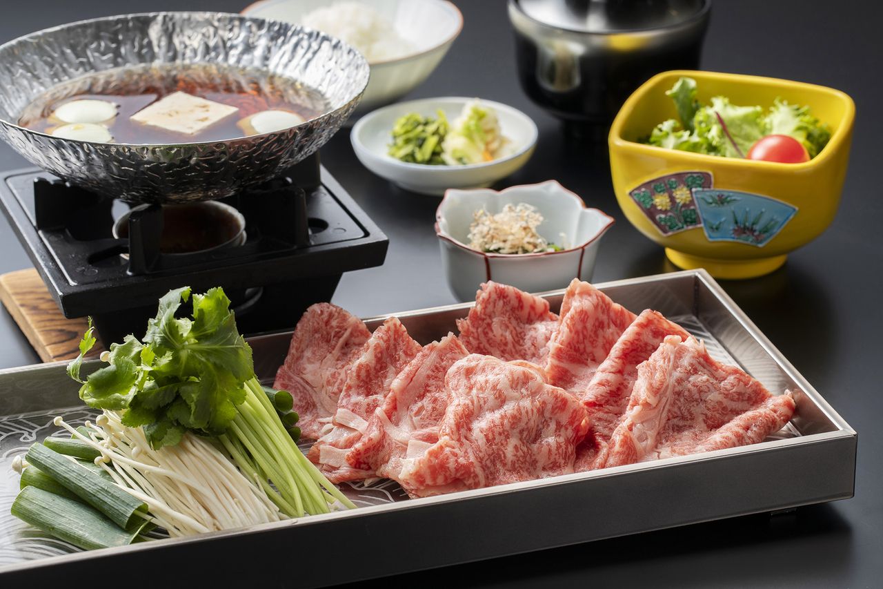国産和牛ロース牛鍋膳