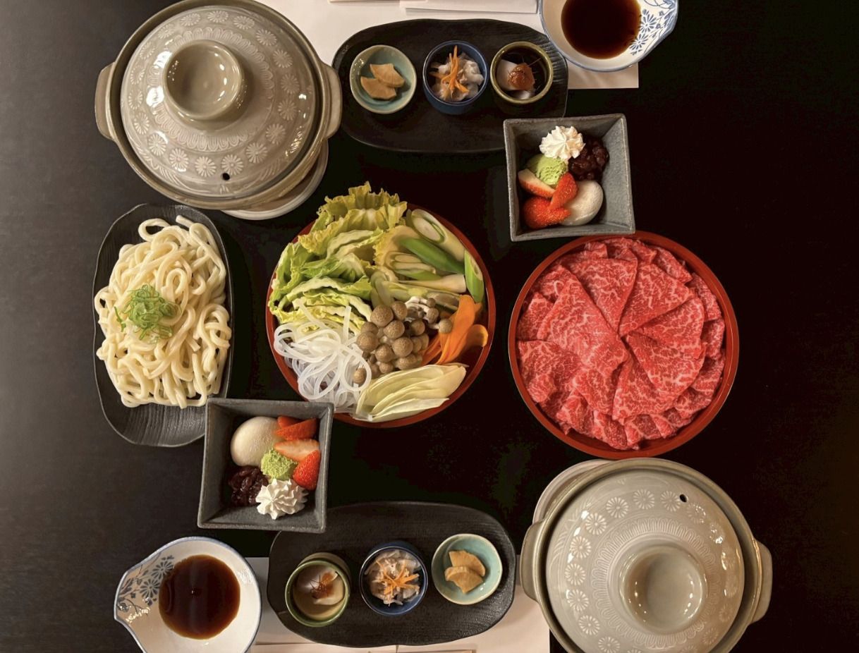 Wagyu beef shabu-shabu course (300g)