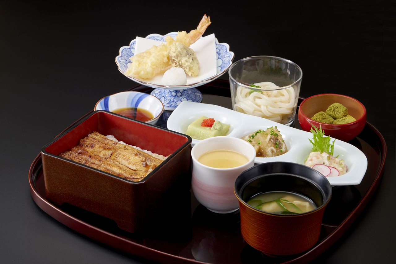 海鮮御膳(ミニ鰻重)¥5,500　6月27日・28日限定