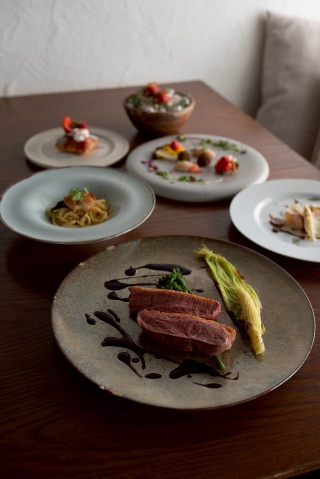 Adults' Anniversary Date Course ~Seasonal Mini Millefeuille + Message Plate~