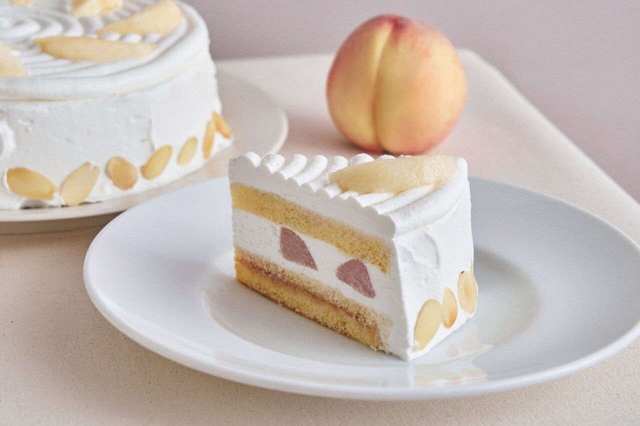 [Starting 7/1] Drink Set / Fresh White Peach Shortcake