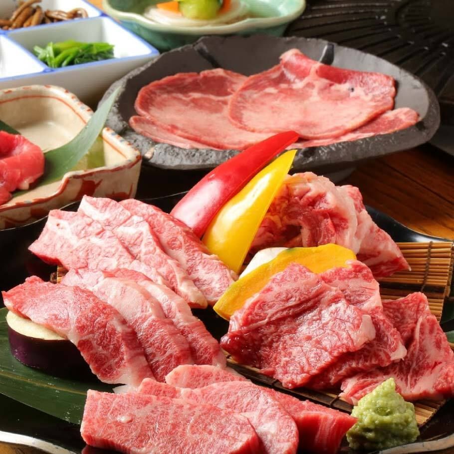 [Reservation-only] Kiyoshi Kobe Beef Standard Course – 10 dishes in total. This popular course includes grilled Kobe beef such as lean cuts and short ribs, as well as Kobe beef samgyeopsal and a luxurious shabu-shabu feast.