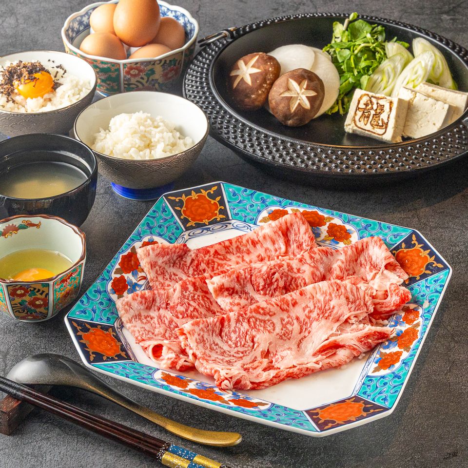 [150g] A5 Wagyu beef sukiyaki set