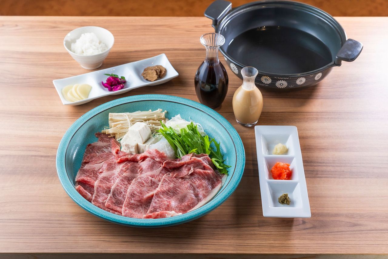 Matsusaka beef shabu-shabu course