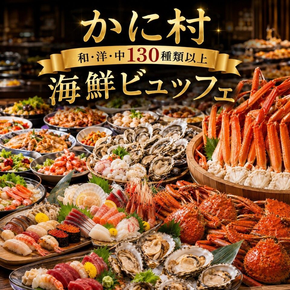 ◆September Only: 10% OFF◆ [Buffet] <120-minute limit> Seafood buffet featuring over 130 dishes including snow crab + unlimited alcoholic drinks