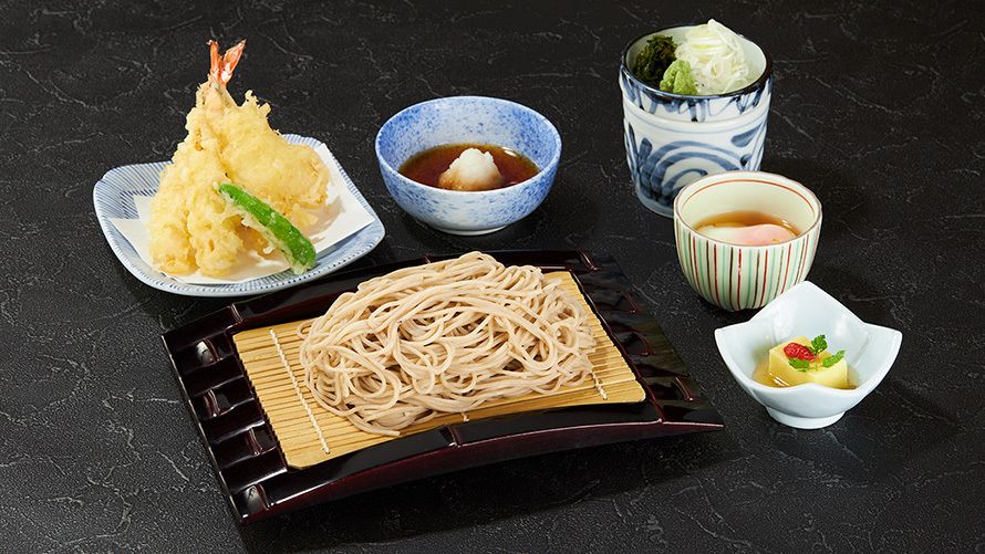 新得荞麦面与天妇罗定食