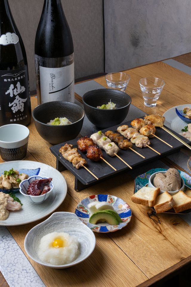 【11/15までの期間限定】◆おまかせ焼鳥5本◆鶏レバームースと十割蕎麦コース 「粋 -sui-」