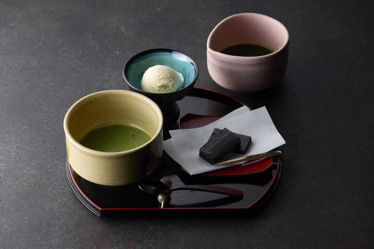 【抹茶お点前体験付き】モーモーコース
